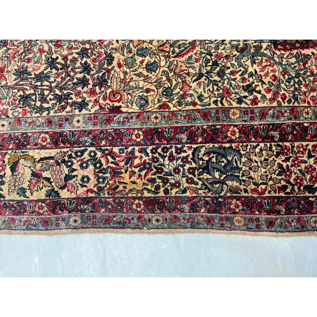 Antique Persian Lavar Kerman , 8'10" X 11'8" For Sale In New York - Image 6 of 8