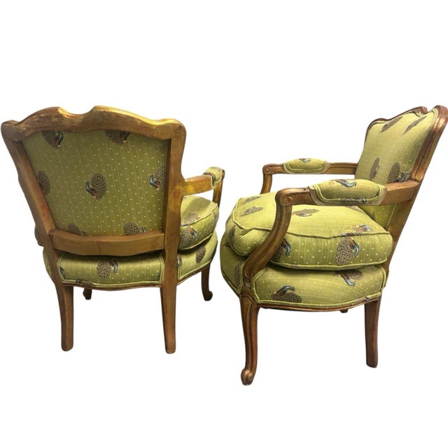 Late 20th Century Pair of Louis Vx Style Armchairs For Sale - Image 5 of 7