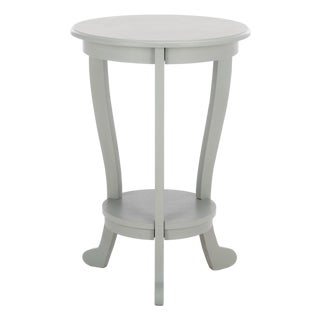 Mary Pedestal Table in Robins Egg Blue For Sale