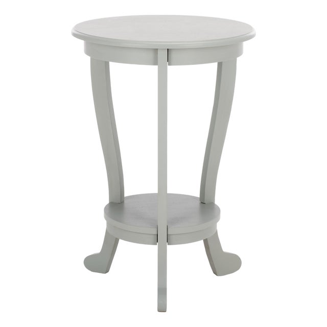 Mary Pedestal Table in Robins Egg Blue For Sale