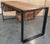 Mid 20th Century Mid 20th Century Oak Kitchen Island, Butcher Block, Industrial Work Table Cast Iron For Sale - Image 5 of 18