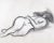 Large Vintage Modernist Female Nude Charcoal Figure Study Drawing C.1985 For Sale - Image 4 of 6