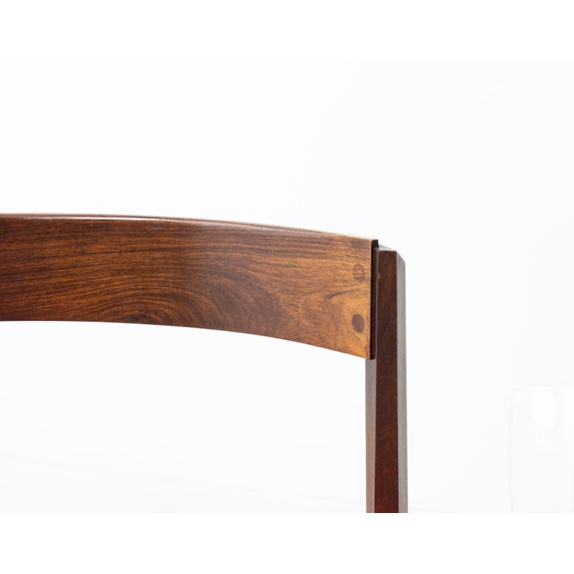 Brown Dining Chairs in Rosewood by Dino Cavalli, 1970s, Set of 4 For Sale - Image 8 of 11