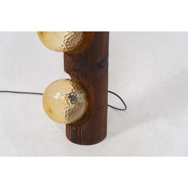 Wood Sculptural Floor Lamp by Temde Leuchten For Sale - Image 7 of 10