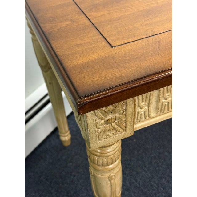 French Louis XVI / Gustavian Inspired Painted Writing Desk For Sale - Image 10 of 11