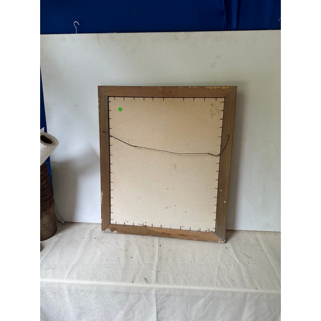 Brown 1970s Antique English Woman Print in Gold Frame For Sale - Image 8 of 9