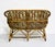 Vintage Palm Beach 2 Strand Rattan Bamboo Loveseat in the Style of Franco Albini For Sale In Chicago - Image 6 of 13