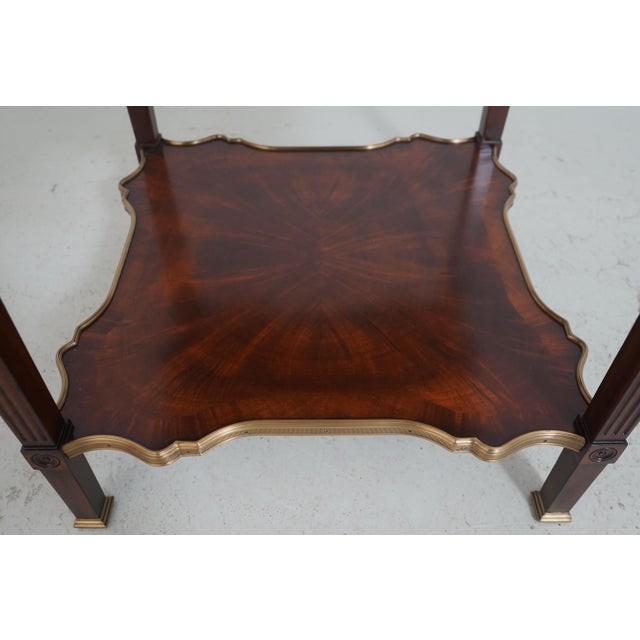 Pair Theodore Alexander 5005-392 Mahogany 1 Drawer Lamp Tables For Sale - Image 15 of 18