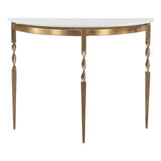 Marble Top Demilune For Sale