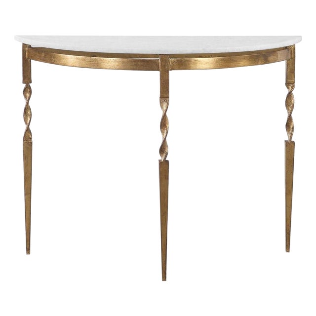 Marble Top Demilune For Sale