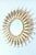 Vintage Spanish Gilt Metal Sunburst Mirror, 1960s, in Good conditions. Designed 1960 to 1969