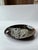 Abstract Decorative Porcelain Art Glass Bowl With 2 Faces For Sale - Image 3 of 4