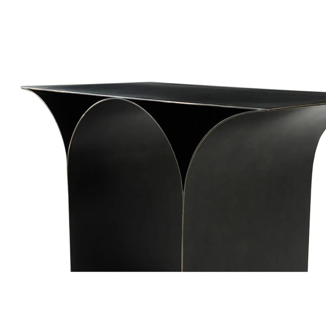 Black Modern Dark Side Table For Sale - Image 8 of 10