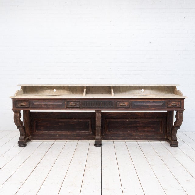 1900 - 1909 Antique Barber's Cabinet, 1900s For Sale - Image 5 of 18