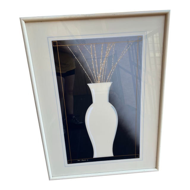 Vintage Large 1980’s PostModern Framed Lithograph For Sale