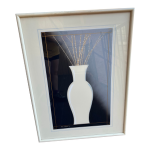 Vintage Large 1980’s PostModern Framed Lithograph