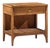 Broyhill Brasilia Mid Century Walnut and Brass Nightstand For Sale