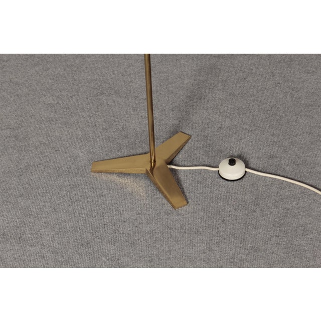 Mid-Century Brass Tripod Floor Lamp, 1950s For Sale - Image 11 of 14