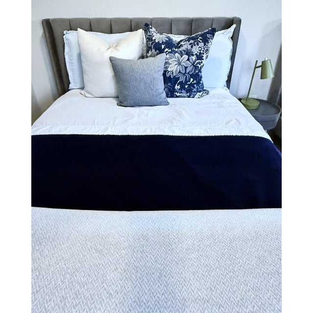 Marina Throw Jacquard Collection, Mink For Sale - Image 11 of 12