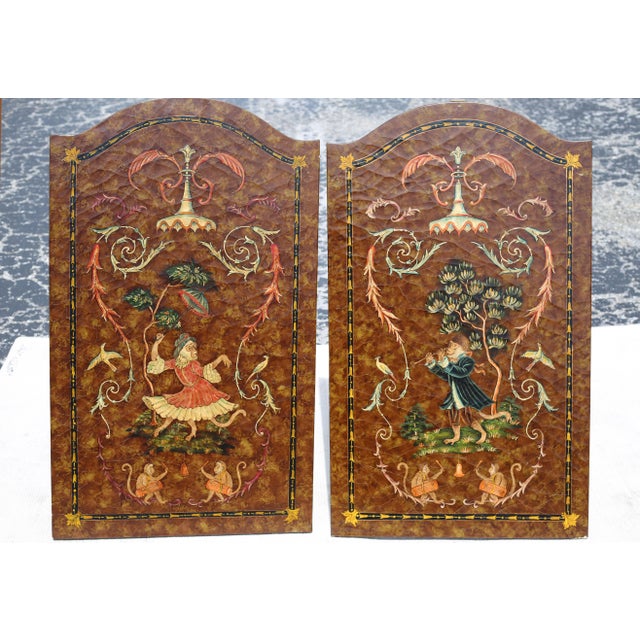 Castilian Imports Leather Look Dressed Monkey Panels A Pair