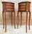 Brown Pair of French Louis XV Style Nightstands with Three Drawers, 1940s For Sale - Image 8 of 15