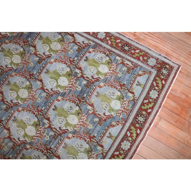 Early 20th Century Antique Senneh - 3'7" x 5'1" For Sale - Image 5 of 8