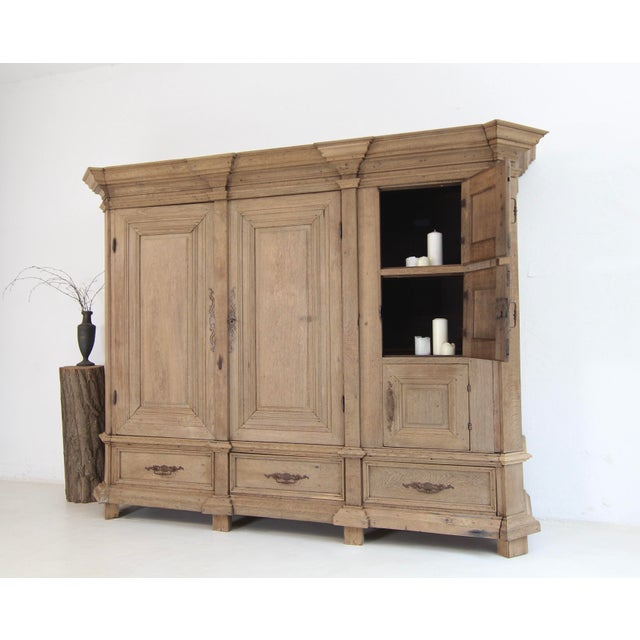 German Baroque Sacristy Cabinet, Late 18th Century For Sale - Image 5 of 18