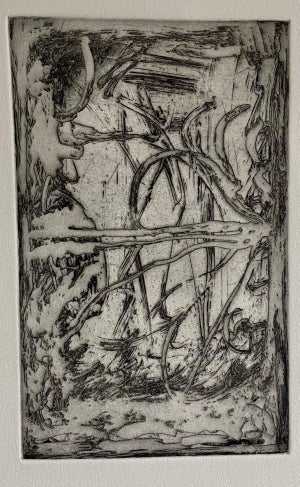 Melissa Meyer, American Abstract Expressionist Artist Melissa Meyer Aquatint Etching, 1984-1987