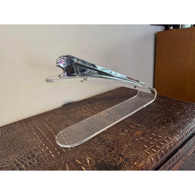 Silver Metal Pontiac Mascot, 1920s-1940s For Sale - Image 8 of 10