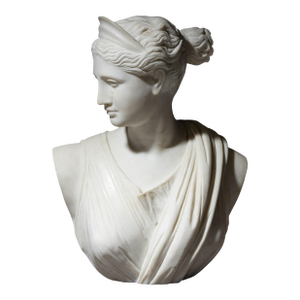 Grand Tour Marble Bust of Diana of Versailles, 19th Century