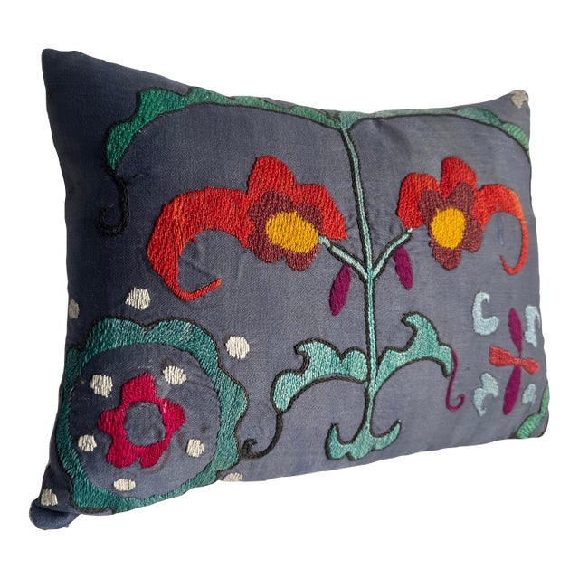 1900s Antique Suzani Pillow For Sale