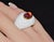 Vintage Bvlgari Chandra Pink Tourmaline & White Porcelain Ring in 18k Yellow Gold – Size 7.5 For Sale In Dallas - Image 6 of 18