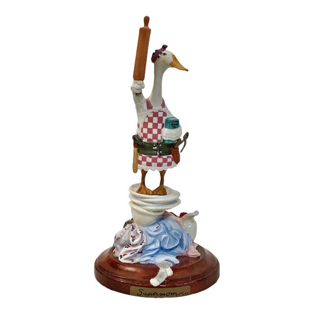 Super Mom Collectible Porcelain Figurine by Will Bullas For Sale