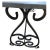 Vintage Slate Garden Stone Topped Wrought Iron Scroll Console Table For Sale - Image 4 of 4