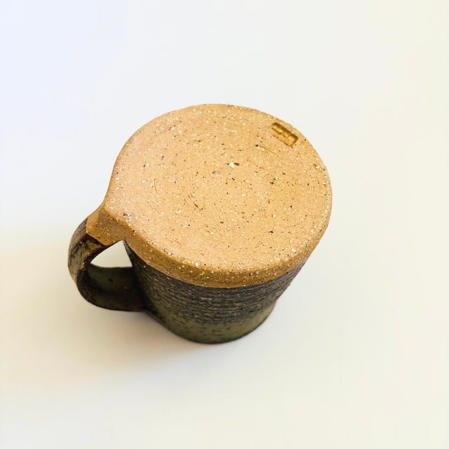 Two Toned Studio Pottery Mug For Sale - Image 9 of 10