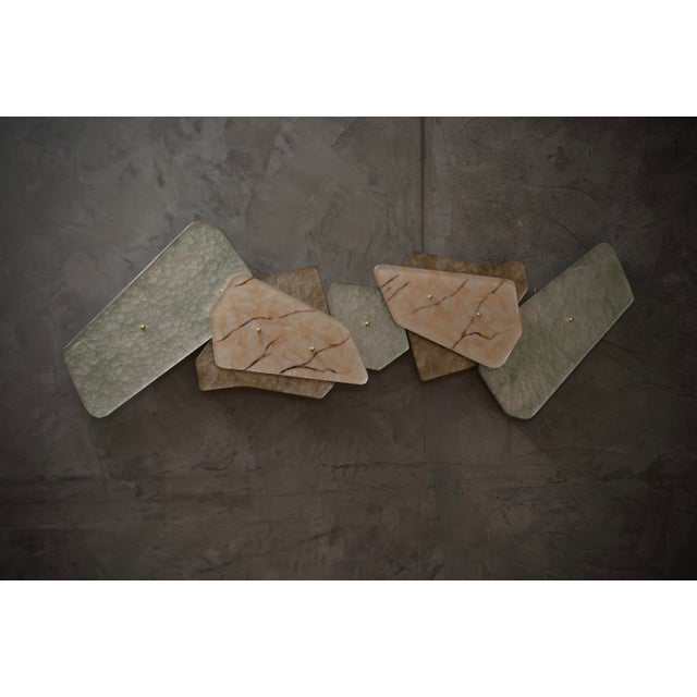 Murano Art Glass Sculpture Wall Light and Sconces, 2000s For Sale - Image 10 of 10