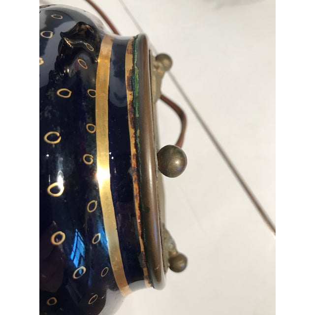 Antique French Bayeux Porcelain Table Lamps - a Pair For Sale - Image 13 of 15