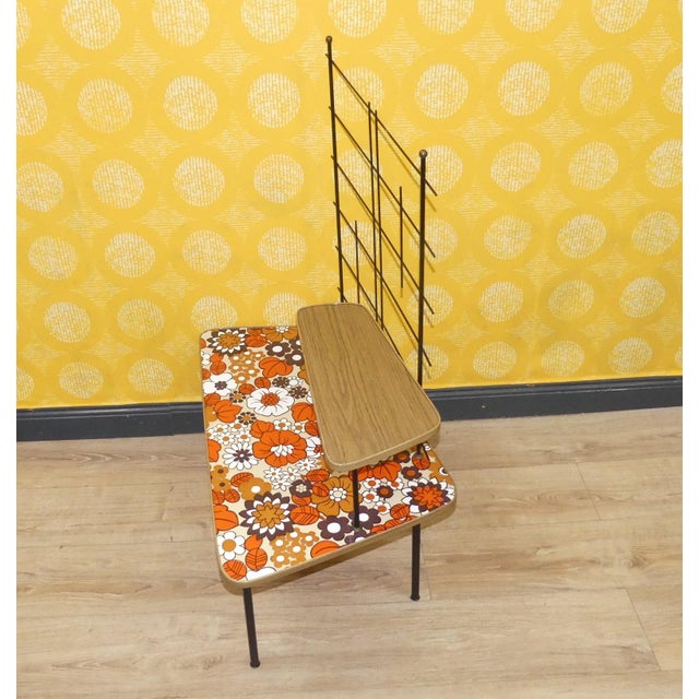Plastic Large Vintage Flower Stand in Orange, 1970s For Sale - Image 7 of 9