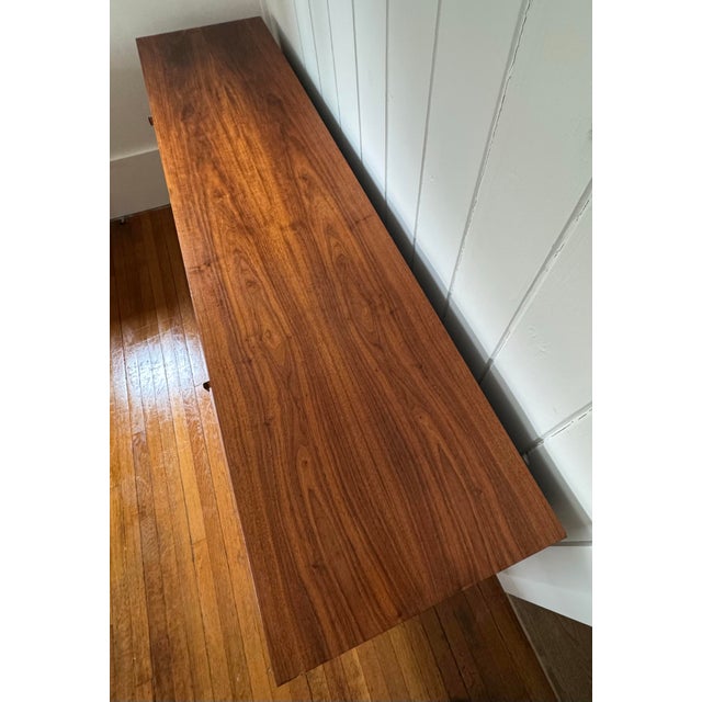 Mid-Century Modern 1960s Walnut Florence Knoll Credenza, Attributed For Sale - Image 3 of 12