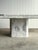 1970s Italian Carrara & Bardiglio Marble Inlay Coffee Table, 1970s For Sale - Image 5 of 15