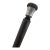 Horn & Sterling Silver Repousse Flower Corkscrew Gadget Walking Stick Cane For Sale