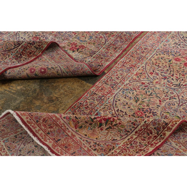 Late 18th Century Antique Kerman Lavar Persian Runner Rug With Interlocking Florals - Rug & Kilim For Sale - Image 5 of 7