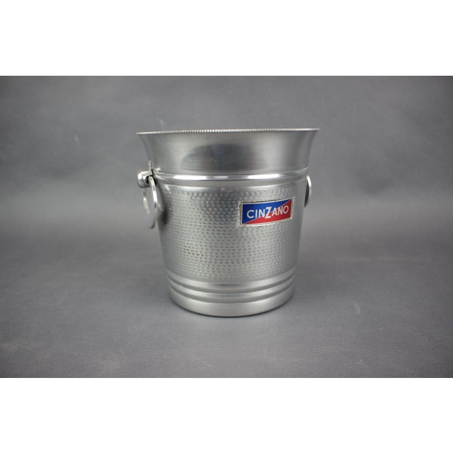 Italian Ice Bucket in Aluminum from Cinzano, 1970s For Sale - Image 4 of 11