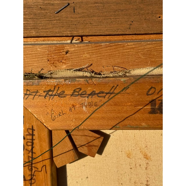 Mid 20th Century Beautifully Rendered Impressionist Style Oil Portrait of Young Girl, Possibly Spanish School For Sale - Image 5 of 5