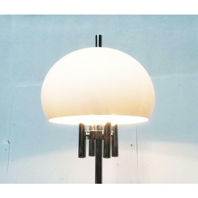 Mid-Century Italian Space Age Floor Lamp with Stone Base, 1960s For Sale - Image 4 of 18