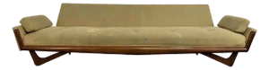 Mid 20th Century Adrian Pearsall Gondola Sofa With Walnut Frame