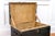 Antique Leather Stage Coach Traveling Trunk For Sale - Image 14 of 16
