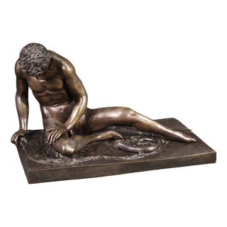 Italian Artist, Sculpture of Dying Gaul, 1920, Bronze For Sale