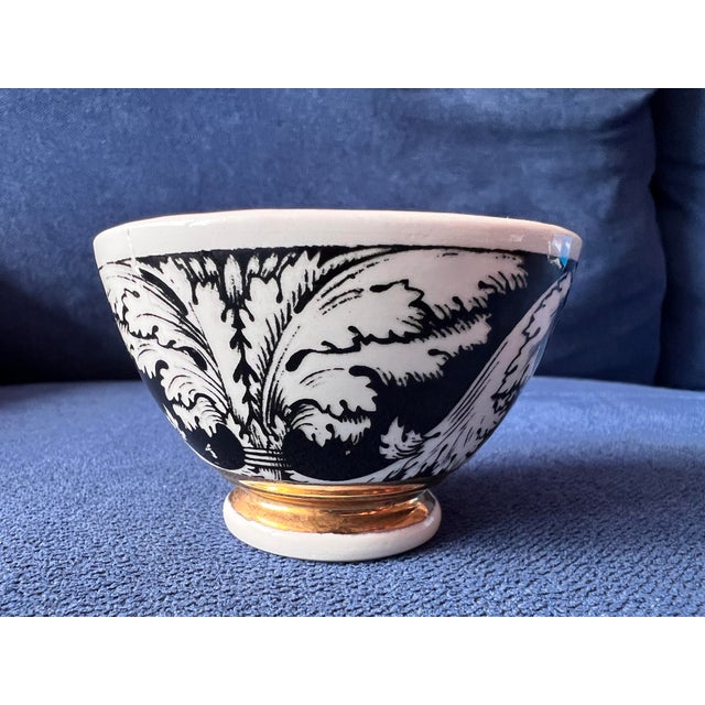 1980s Piero Formasetti Milano Italy Appetizer Bowl B & W Trinket Ring Italian Designer For Sale In Miami - Image 6 of 10