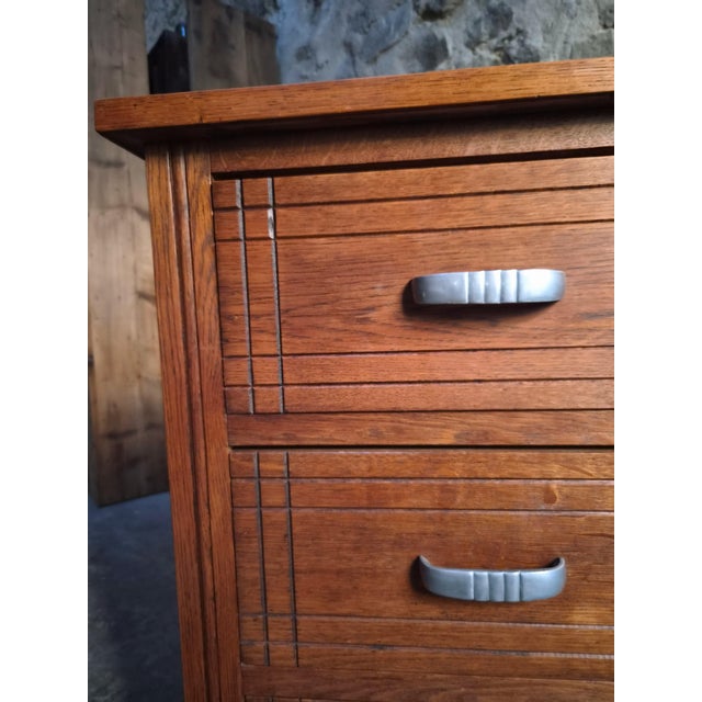 Art Deco French Oak Chest of Drawers, 1920s For Sale - Image 3 of 18